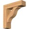 Ekena Millwork Funston Block Smooth Bracket w/ Offset Brace, Western Red Cedar, 7 1/2"W x 28"D x 28"H BKT0806X28X28FST05SWR - alternate 1